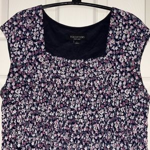 Smocked bodice full skirt dress